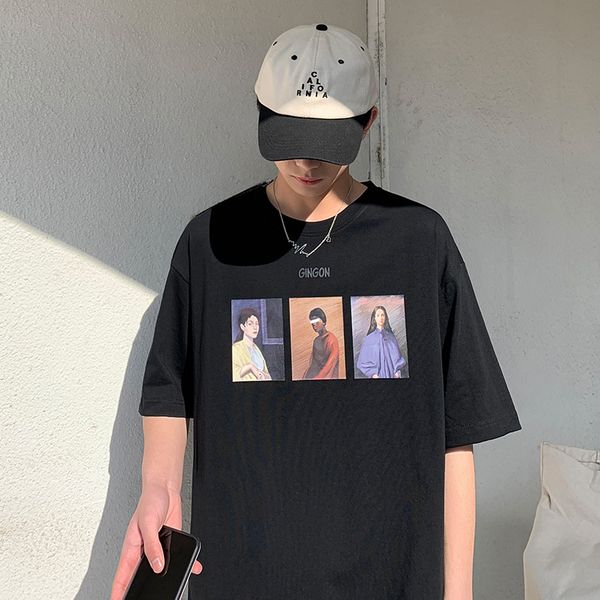 of men shirt cotton short-sleeved dress t-shirt korean summer harajuku the half-sleeve shirt loose version t print men's vtdrv
of men shirt cotton short-sleeved dress t-shirt korean summer harajuku the half-sleeve shirt loose version t print men's vtdrv