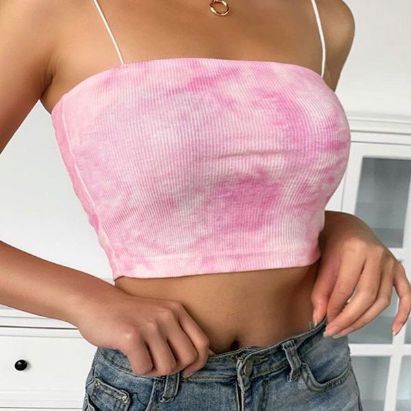 womens sleeveless tie-dye crop tube ribbed knit spaghetti strap camisole off shoulder sling vest bustier party streetwe, White;black
womens sleeveless tie-dye crop tube ribbed knit spaghetti strap camisole off shoulder sling vest bustier party streetwe, White;black