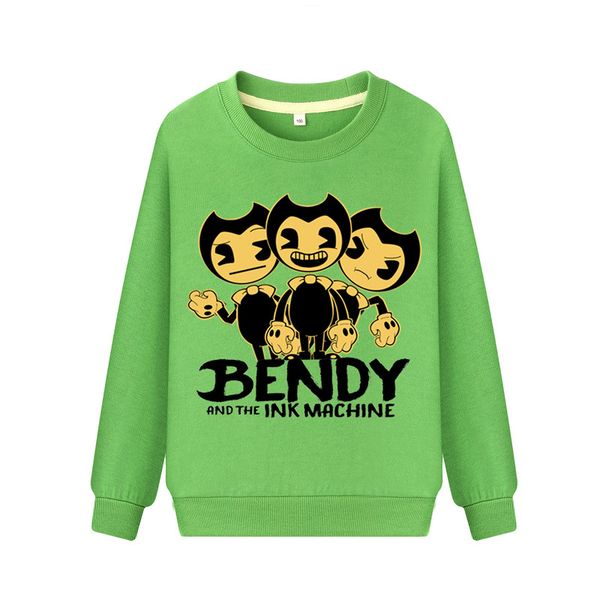 new kids boys girls clothes bendy hoodied christmas sweater clothing full sleeve pullover sports coat costume tee, Blue;gray 
new kids boys girls clothes bendy hoodied christmas sweater clothing full sleeve pullover sports coat costume tee, Blue;gray