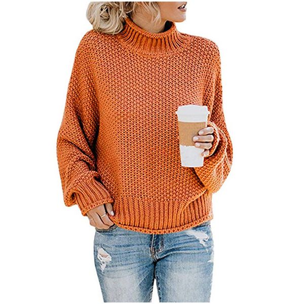 women's sweaters thick line turtleneck knitted sweater fashion ladies full sleeve knitting women loose solid pullover jumpers, White;black
women's sweaters thick line turtleneck knitted sweater fashion ladies full sleeve knitting women loose solid pullover jumpers, White;black