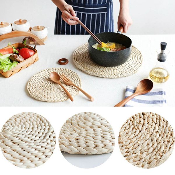 straw woven dining table mat heat insulation pot holder round coasters coffee drink cup table placemats mug
straw woven dining table mat heat insulation pot holder round coasters coffee drink cup table placemats mug