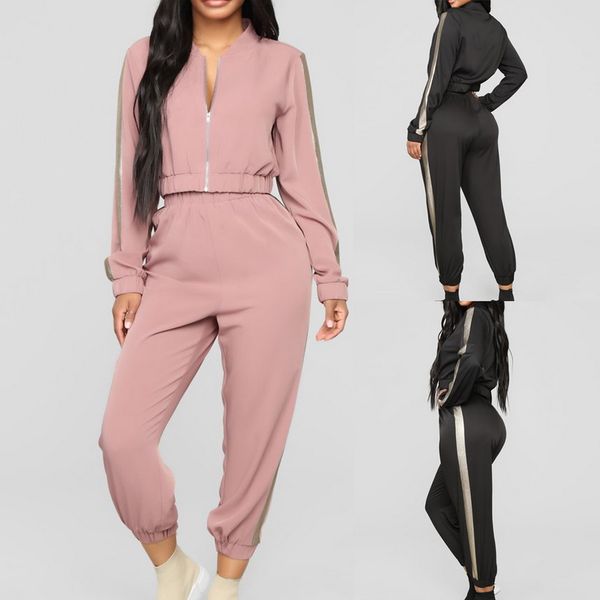 2 pcs running set 2019 women striped hooded tracksuit joggers suits sportswear workout clothes casual loose sweatshirts sports, Black;blue
2 pcs running set 2019 women striped hooded tracksuit joggers suits sportswear workout clothes casual loose sweatshirts sports, Black;blue