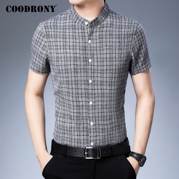 coodrony men shirt mandarin collar camisa masculina spring summer short sleeve business casual shirts mens cotton clothes c6019s, White;black
coodrony men shirt mandarin collar camisa masculina spring summer short sleeve business casual shirts mens cotton clothes c6019s, White;black