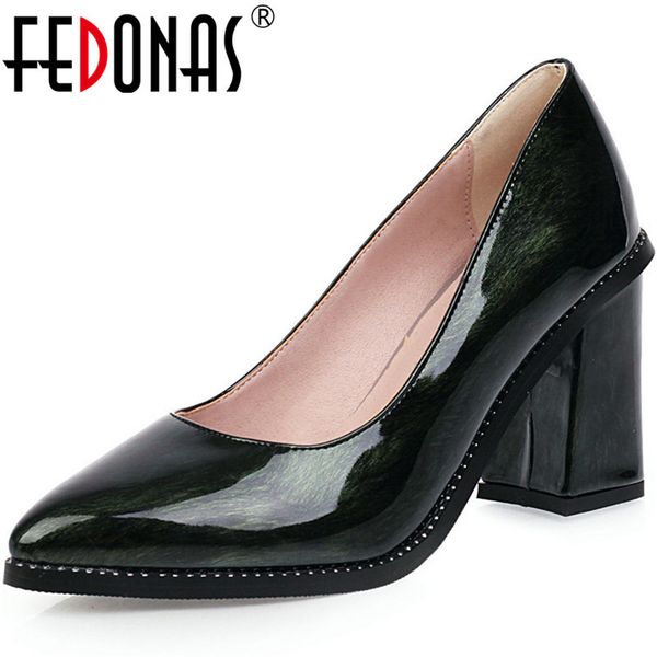 fedonas new 2020 women super high heeled pumps shllow patent leather prom party basic shoes spring summer brand shoes woman, Black
fedonas new 2020 women super high heeled pumps shllow patent leather prom party basic shoes spring summer brand shoes woman, Black