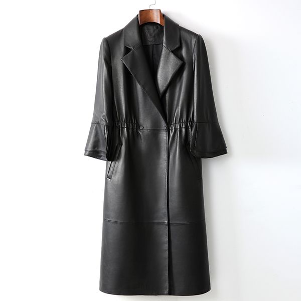 real genuine leather jacket women clothes 2019 korean women's fur coat vintage spring autumn long sheepskin coat outwear zt2333, Black
real genuine leather jacket women clothes 2019 korean women's fur coat vintage spring autumn long sheepskin coat outwear zt2333, Black