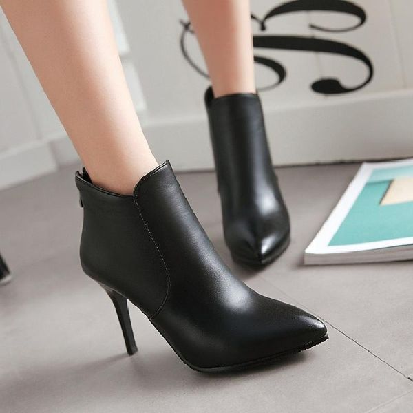 goxpacer 2018 autumn winter women boots shoes thin heels motorcycle boots shoes pointed toe plus size work zip high 35-43 new, Black
goxpacer 2018 autumn winter women boots shoes thin heels motorcycle boots shoes pointed toe plus size work zip high 35-43 new, Black