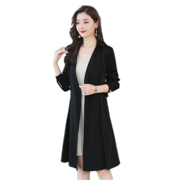 2019 spring new women windbreaker slim temperament casual fashion large size medium long coat autumn elegant ladies jacket vs501, Tan;black
2019 spring new women windbreaker slim temperament casual fashion large size medium long coat autumn elegant ladies jacket vs501, Tan;black