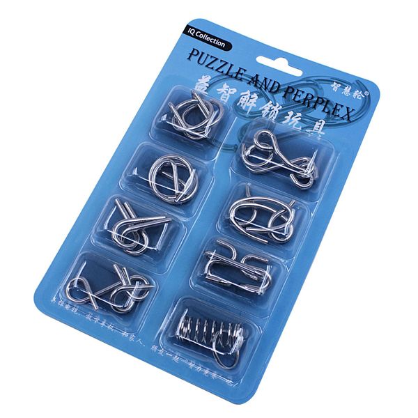 nine 8 pieces blue card blister card packaging intelligence knot set educational entertainment casual toy 132 grams
nine 8 pieces blue card blister card packaging intelligence knot set educational entertainment casual toy 132 grams