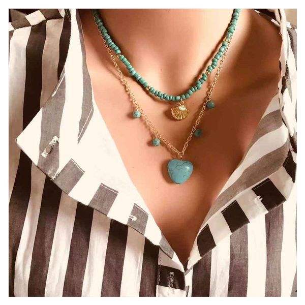 s1421 fashion jewelry vintage double layer necklace heart pendant beads choker chains necklace, Silver
s1421 fashion jewelry vintage double layer necklace heart pendant beads choker chains necklace, Silver