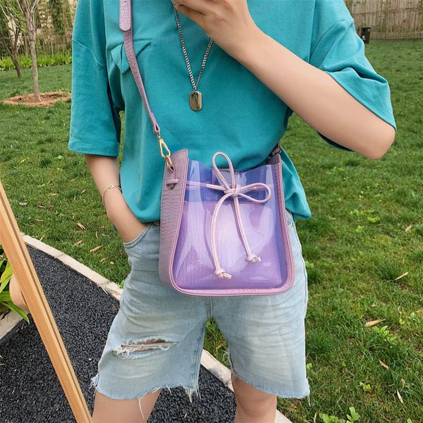 2020 new shoulder bag women's transparent jelly bucket bag casual fashion mini messenger ladies
2020 new shoulder bag women's transparent jelly bucket bag casual fashion mini messenger ladies