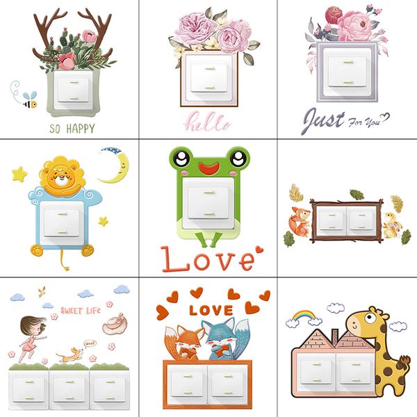 10pc creative power socket stickers luminous silicone home decoration cartoon waterproof cute switch stickers wall stickers
10pc creative power socket stickers luminous silicone home decoration cartoon waterproof cute switch stickers wall stickers