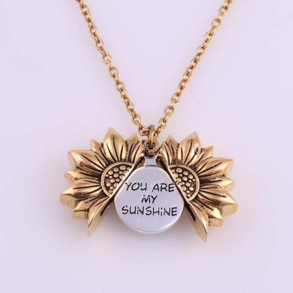 you are my sunshine sunflower necklaces for women gold silver long chain can open sun flower pendant necklace fashion jewelry
you are my sunshine sunflower necklaces for women gold silver long chain can open sun flower pendant necklace fashion jewelry