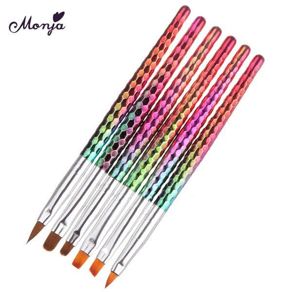 monja 6 style mermaid honeycomb handle nail art acrylic uv gel extension brush flower design drawing painting pen set, Yellow
monja 6 style mermaid honeycomb handle nail art acrylic uv gel extension brush flower design drawing painting pen set, Yellow