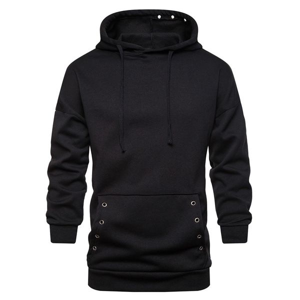 men's casual solid sweatshirt men 2019 autum winter long sleeve hooded sweatshirt pocket outwear blouse poleron hombre, Black
men's casual solid sweatshirt men 2019 autum winter long sleeve hooded sweatshirt pocket outwear blouse poleron hombre, Black