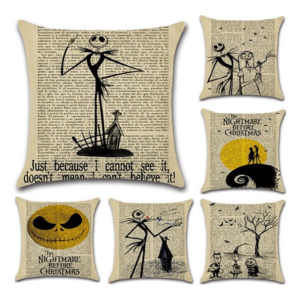 nightmare before christmas pillow cover ghost cotton linen cushion cover for sofa bedroom decorative throw pillowcase
nightmare before christmas pillow cover ghost cotton linen cushion cover for sofa bedroom decorative throw pillowcase