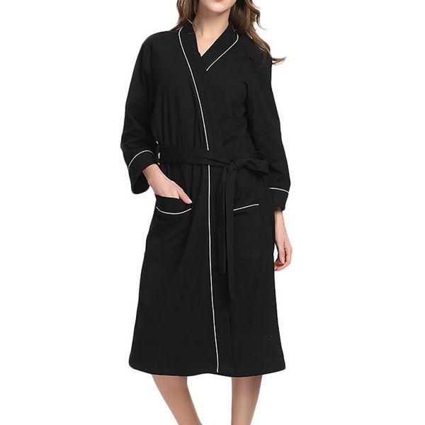 pajamas woman sleeping clothes women summer solid color cotton pajamas nightgown lingerie bathrobe with belt 6.25, Black;red
pajamas woman sleeping clothes women summer solid color cotton pajamas nightgown lingerie bathrobe with belt 6.25, Black;red