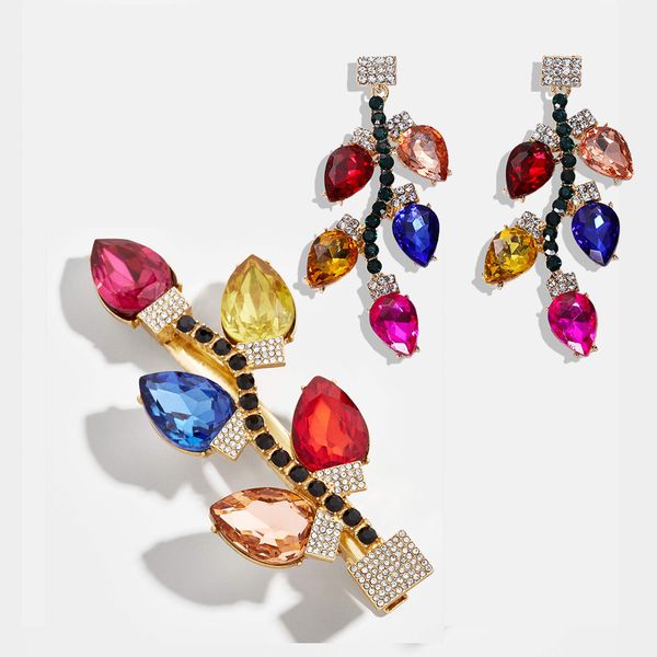 dvacaman colorful glass crystal hairpins women wedding bridal statement hair clip jewelry accessories female flower barrettes, Golden;white
dvacaman colorful glass crystal hairpins women wedding bridal statement hair clip jewelry accessories female flower barrettes, Golden;white