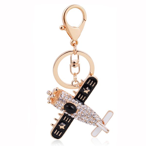 cartoon airplane keychains inlay rhinestones warplane metal key holder jewelry gold color key ring for children gift, Silver
cartoon airplane keychains inlay rhinestones warplane metal key holder jewelry gold color key ring for children gift, Silver