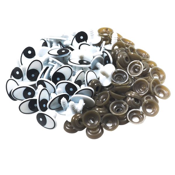 60 piece oval shape black white safety eyes plastic safety eyes plastic eyes with washers for puppet, plush animal, dolls making
60 piece oval shape black white safety eyes plastic safety eyes plastic eyes with washers for puppet, plush animal, dolls making