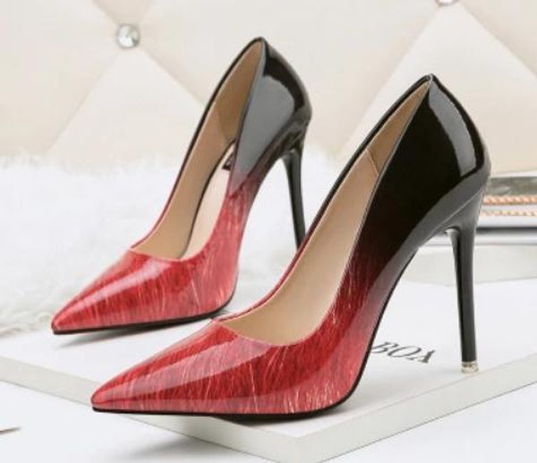 2019 blue patchwork women's shoes in spring and autumn with new style high heel fine heel pointed end @25, Black
2019 blue patchwork women's shoes in spring and autumn with new style high heel fine heel pointed end @25, Black