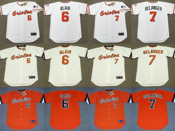 baltimores 6 paul blair 7 mark belanger 4 earl weaver 5 brooks robinson throwback baseball jersey, Black
baltimores 6 paul blair 7 mark belanger 4 earl weaver 5 brooks robinson throwback baseball jersey, Black