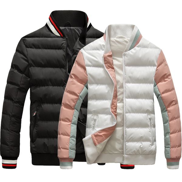 couples winter warm bomber jackets men & women thick wadded cotton padded coats quality fashion patchwork outerwear male au-161, Black
couples winter warm bomber jackets men & women thick wadded cotton padded coats quality fashion patchwork outerwear male au-161, Black