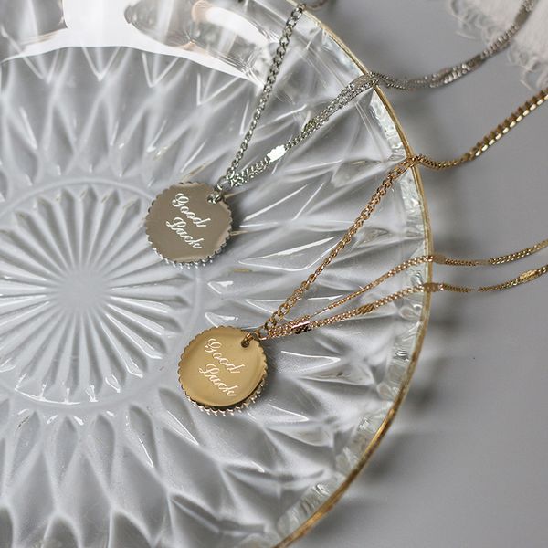 circular gear jagged golden necklace pendant clavicle chain new ideas woman's necklace jewelry accessory gift does not fade, Silver
circular gear jagged golden necklace pendant clavicle chain new ideas woman's necklace jewelry accessory gift does not fade, Silver