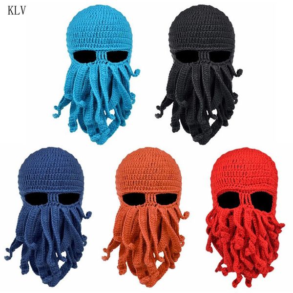 men women creative funny tentacle ocs knitted hat long beard beanie cap balaclava winter warm halloween costume cosplay mask 
men women creative funny tentacle ocs knitted hat long beard beanie cap balaclava winter warm halloween costume cosplay mask