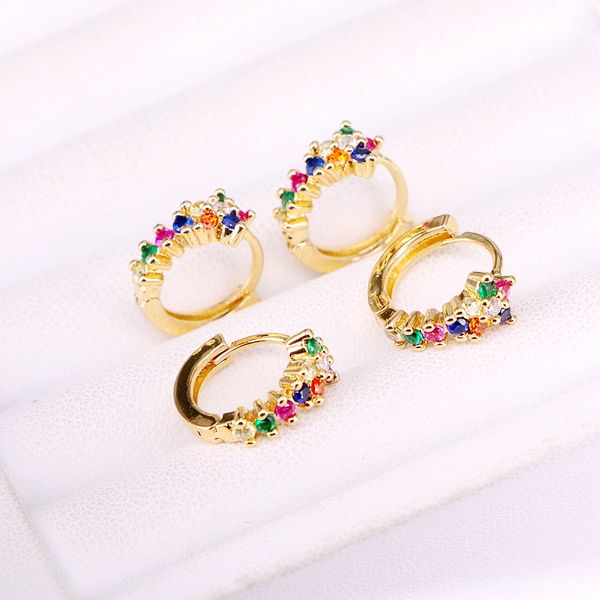 hoop & huggie 3pairs, cz micro pave crystal gold filled rainbow jewelry hoops, Golden;silver
hoop & huggie 3pairs, cz micro pave crystal gold filled rainbow jewelry hoops, Golden;silver