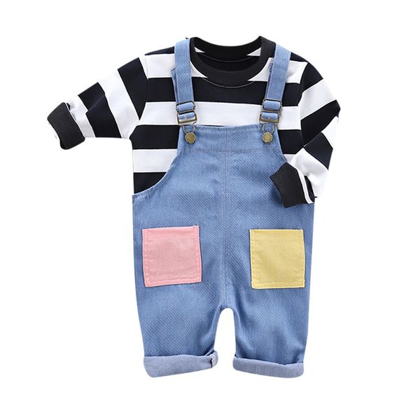 toddler kids baby boy girl striped t shirt suspender pants trousers outfits warm newborn baby boy clothing set dropshipping, White
toddler kids baby boy girl striped t shirt suspender pants trousers outfits warm newborn baby boy clothing set dropshipping, White