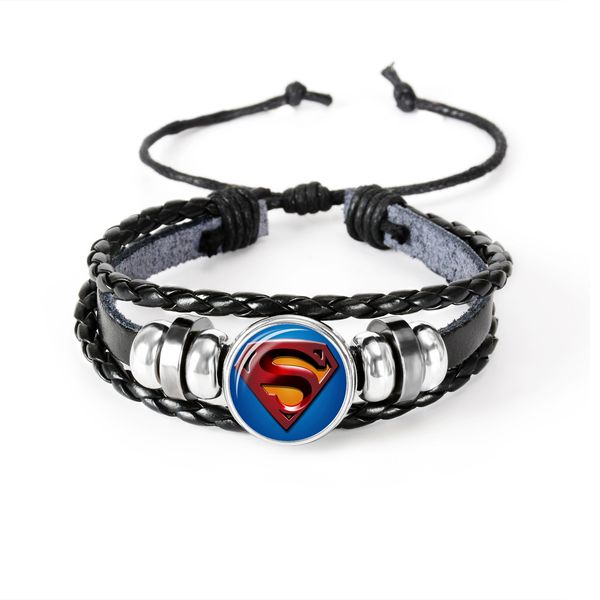 marvel avengers superheroes series glass cabochon leather bracelets multi layers weave handmade punk black men bracelets, Golden;silver
marvel avengers superheroes series glass cabochon leather bracelets multi layers weave handmade punk black men bracelets, Golden;silver