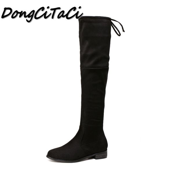 dongcitaci autumn winter women over the knee long boots shoes woman fashion winter zipper cross tied round toe high heels boots, Black
dongcitaci autumn winter women over the knee long boots shoes woman fashion winter zipper cross tied round toe high heels boots, Black