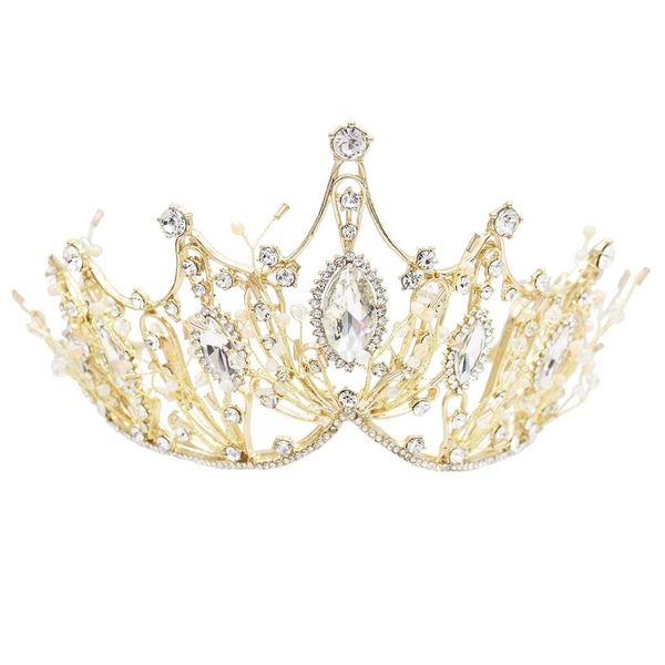 bright crystal crown bride headband bridal tiaras baroque crystal wedding hair accessories headdress wedding princess tiara crown jewelry, White;golden
bright crystal crown bride headband bridal tiaras baroque crystal wedding hair accessories headdress wedding princess tiara crown jewelry, White;golden