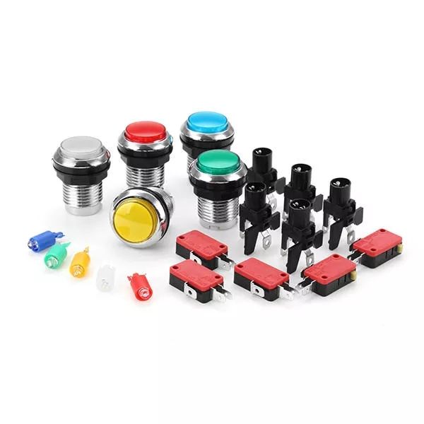 33mm electroplated red blue yellow white led push button for arcade game console controller diy - white
33mm electroplated red blue yellow white led push button for arcade game console controller diy - white