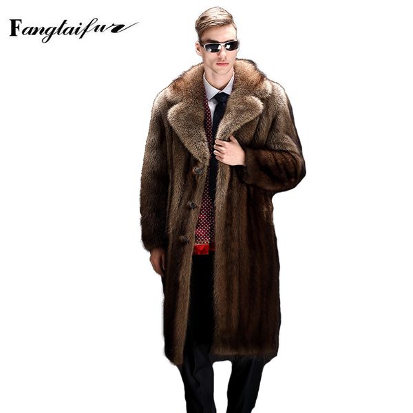 fang tai fur 2019 winter usa import velvet mink coat turn-down collar mink coats cool men's x-long smart natural real coats, Black
fang tai fur 2019 winter usa import velvet mink coat turn-down collar mink coats cool men's x-long smart natural real coats, Black