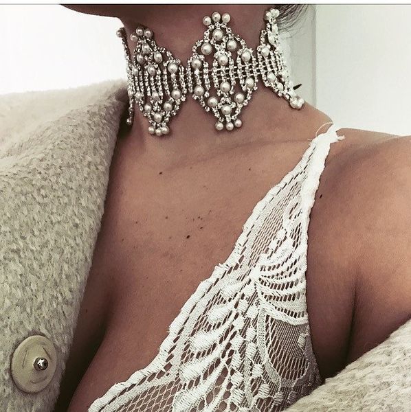fashion boho luxury crystal pearl chokers necklace&pendant collar wedding engagement women statement necklace choker jewelry, Golden;silver
fashion boho luxury crystal pearl chokers necklace&pendant collar wedding engagement women statement necklace choker jewelry, Golden;silver