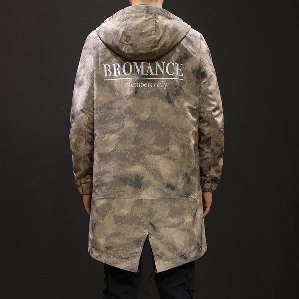 long trench coat men japanese camouflage hooded windbreaker style hip hop streetwear autumn men's jacket, Tan;black
long trench coat men japanese camouflage hooded windbreaker style hip hop streetwear autumn men's jacket, Tan;black
