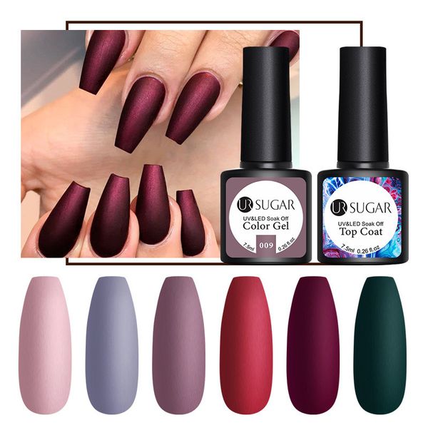 ur sugar 7.5ml matte color uv gel nail polish pure nail matte coat soak off art gel varnish lacquer manicure base diy, Red;pink
ur sugar 7.5ml matte color uv gel nail polish pure nail matte coat soak off art gel varnish lacquer manicure base diy, Red;pink