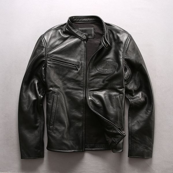 2018 new arrival motorcycle genuine leather jacket men cowskin slim fit men's biker jacket casual black coat
2018 new arrival motorcycle genuine leather jacket men cowskin slim fit men's biker jacket casual black coat