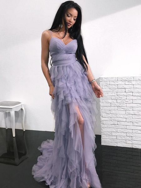 2019 lavender spaghetti sweetheart a-line evening dress sleeveless pleated ruffled backless floor length party prom formal gown, Black;red
2019 lavender spaghetti sweetheart a-line evening dress sleeveless pleated ruffled backless floor length party prom formal gown, Black;red