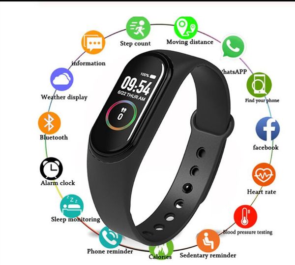 the latest m4 smart band waterproof fitness tracker sport bracelet heart rate blood pressure smart watch monitor health wristbands
the latest m4 smart band waterproof fitness tracker sport bracelet heart rate blood pressure smart watch monitor health wristbands