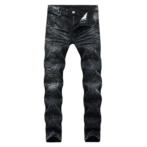 men distressed ripped jeans fashion designer straight motorcycle biker jeans fation denim pants streetwear style jeans cool size 28-40, Blue
men distressed ripped jeans fashion designer straight motorcycle biker jeans fation denim pants streetwear style jeans cool size 28-40, Blue