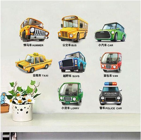 cartoon car bus taxi wall decor decals for boys bedroom kids room car poster mural wall stickers
cartoon car bus taxi wall decor decals for boys bedroom kids room car poster mural wall stickers