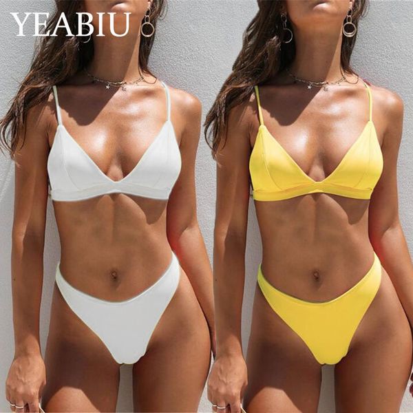 2020 women bikini set new solid bathing suit swimwear summer beach wear female low waist red yellow swimsuit biquini
2020 women bikini set new solid bathing suit swimwear summer beach wear female low waist red yellow swimsuit biquini