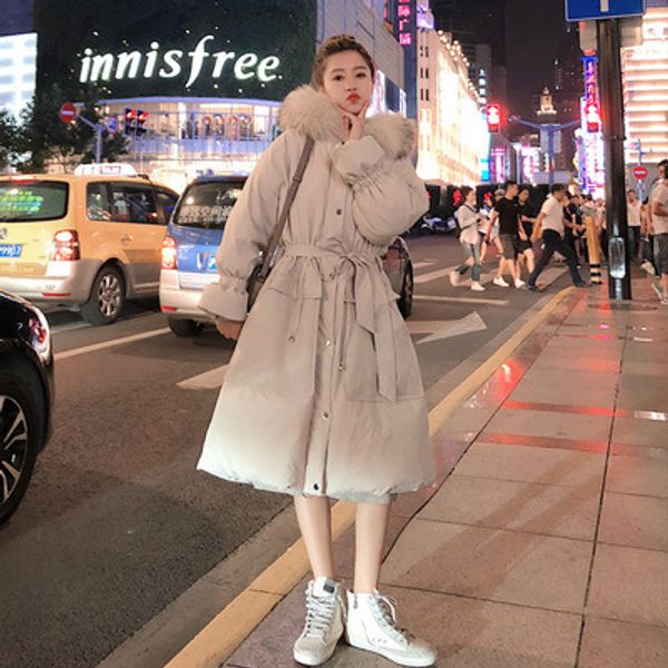 2019 winter new style mid-length thick hooded cotton-padded clothes korean-style solid color waist hugging lace-up women's quilt, Blue;black
2019 winter new style mid-length thick hooded cotton-padded clothes korean-style solid color waist hugging lace-up women's quilt, Blue;black