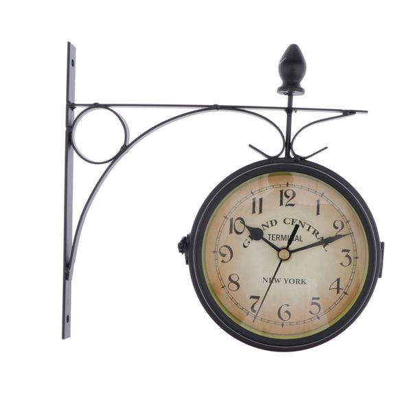 decorative double faced wall clock 360 degree rotate antique wall clock retro ornament indoor/outdoor
decorative double faced wall clock 360 degree rotate antique wall clock retro ornament indoor/outdoor