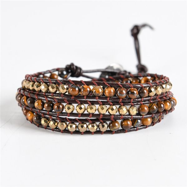 ygline women wrap bracelets tiger eye 3 strands leather rope woven bracelet mother's day gifts jewelry drop ship, Golden;silver
ygline women wrap bracelets tiger eye 3 strands leather rope woven bracelet mother's day gifts jewelry drop ship, Golden;silver