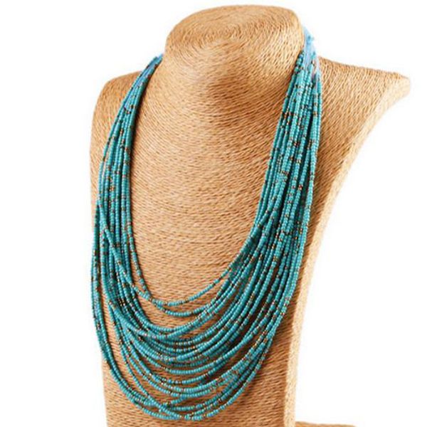 chokers women fashion national style winger made rice beads multi-layer retro elastic fish line necklace for gift party ladies, Golden;silver
chokers women fashion national style winger made rice beads multi-layer retro elastic fish line necklace for gift party ladies, Golden;silver