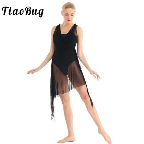 tiaobug sleeveless wrapped asymmetrical gymnastics leotard women ballet figure skating dress performance lyrical dance costumes, Black;red
tiaobug sleeveless wrapped asymmetrical gymnastics leotard women ballet figure skating dress performance lyrical dance costumes, Black;red