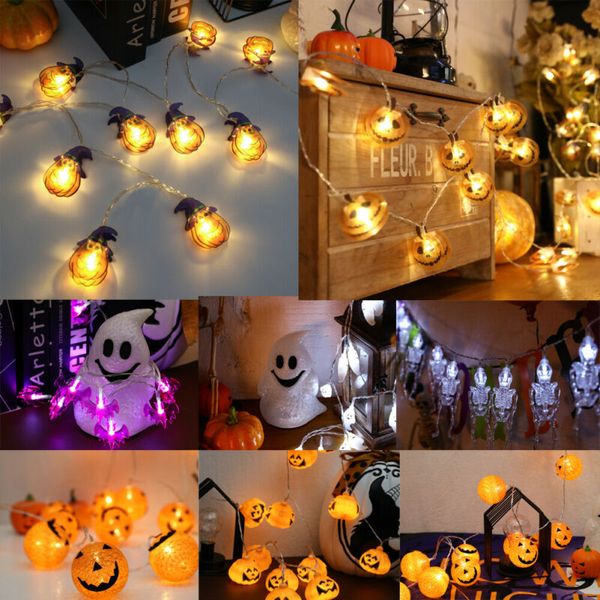 

Pudcoco 14 Styles Halloween LED Lantern String Large Smiley Face Pumpkin Outdoor Party Luminous Toys